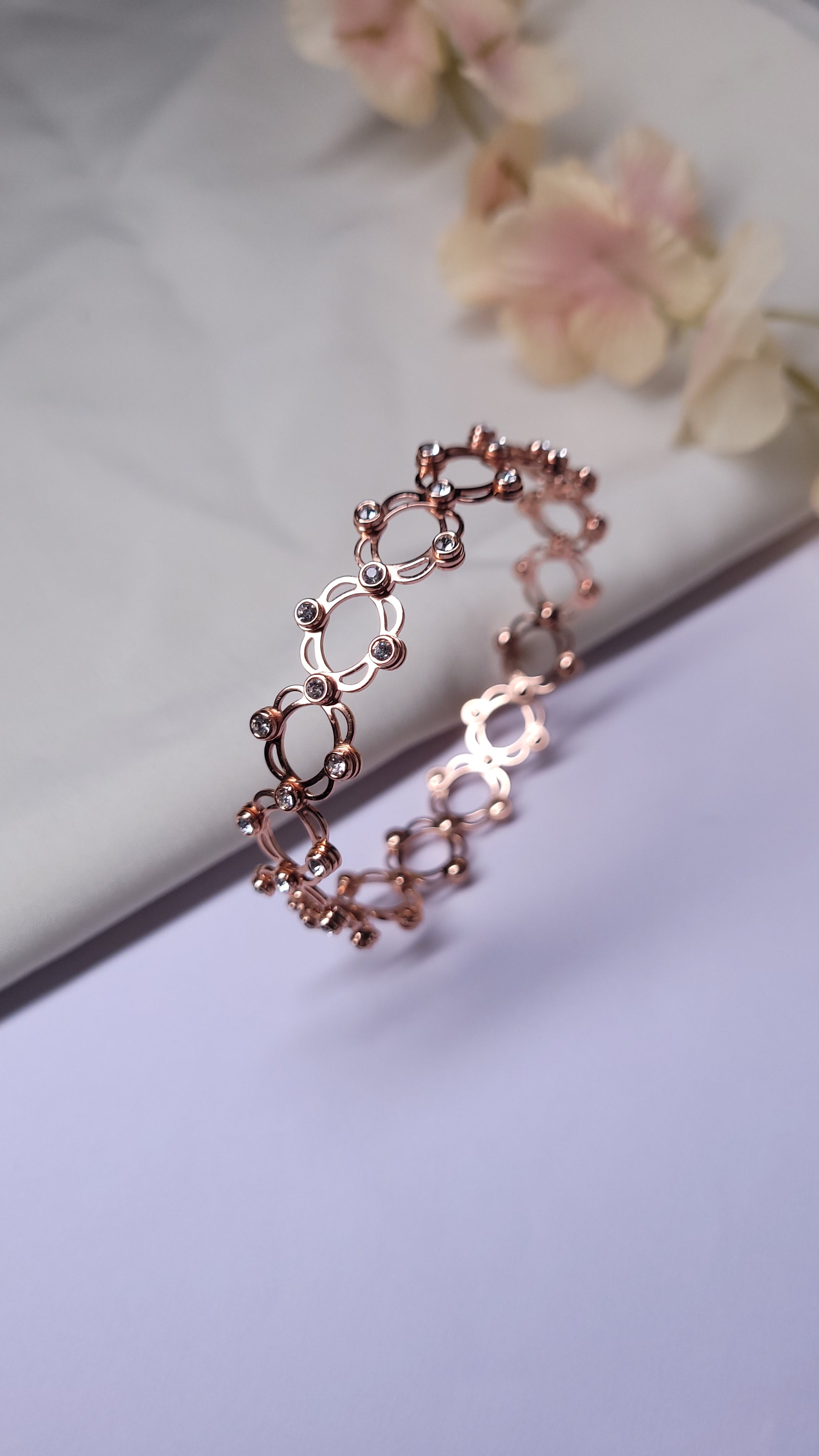 CELESTIA RING-CUM-BRACELET ROSE GOLD