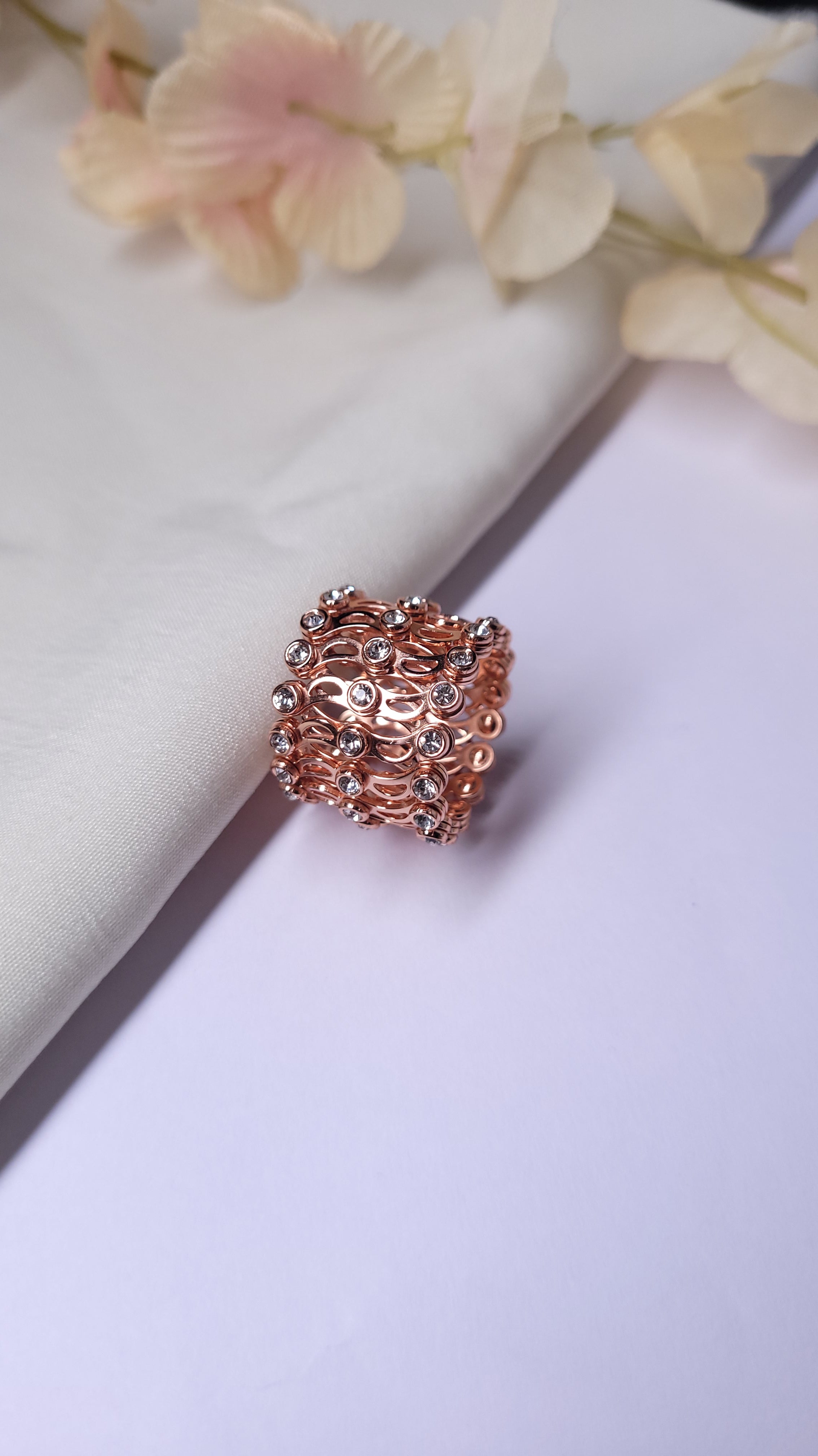 CELESTIA RING-CUM-BRACELET ROSE GOLD