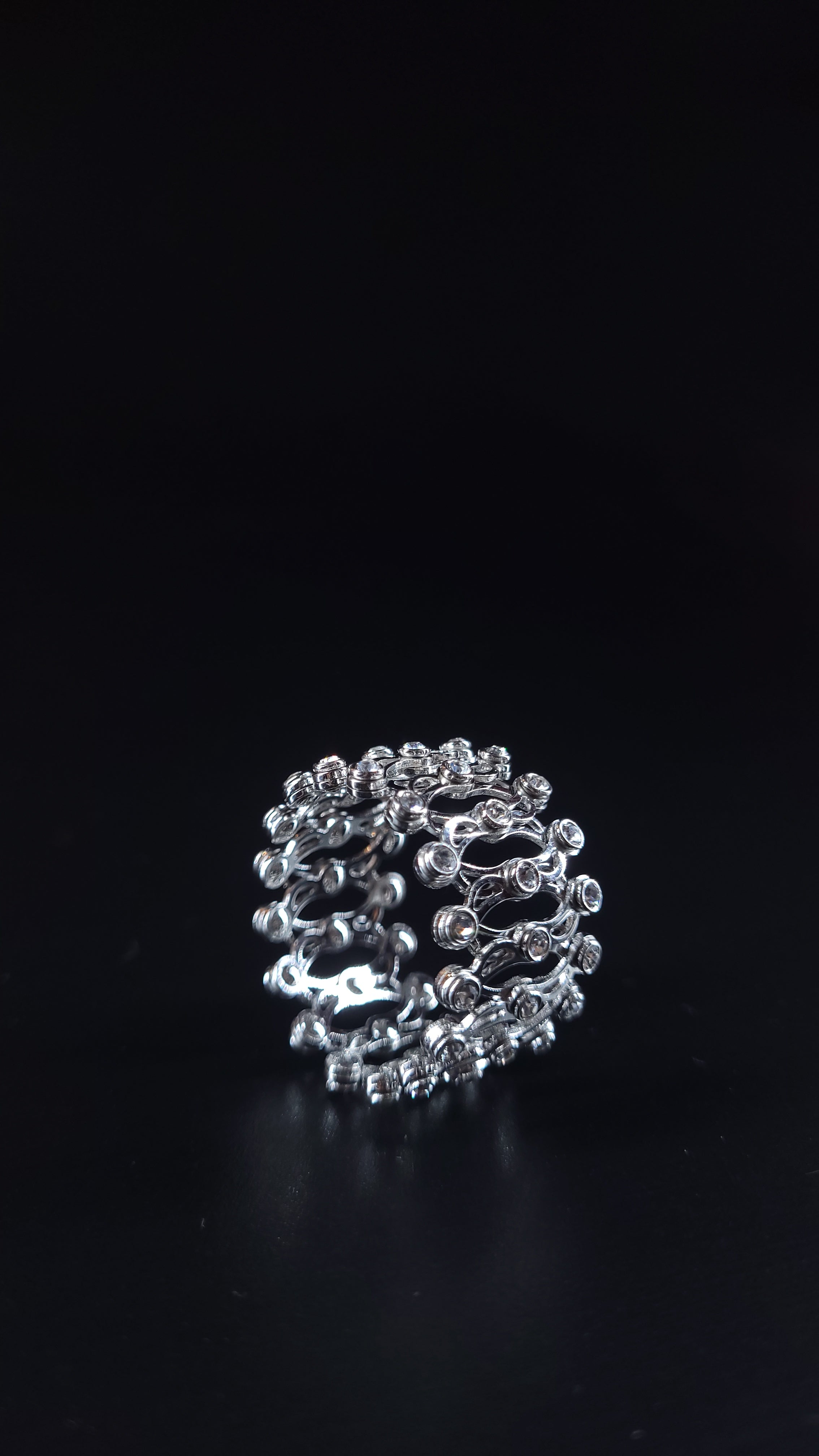 CELESTIA RING-CUM-BRACELET SILVER