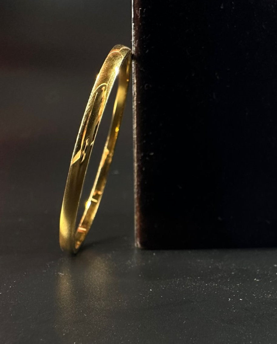 ULTIMATE PLAIN KADA IN GOLD FINISH