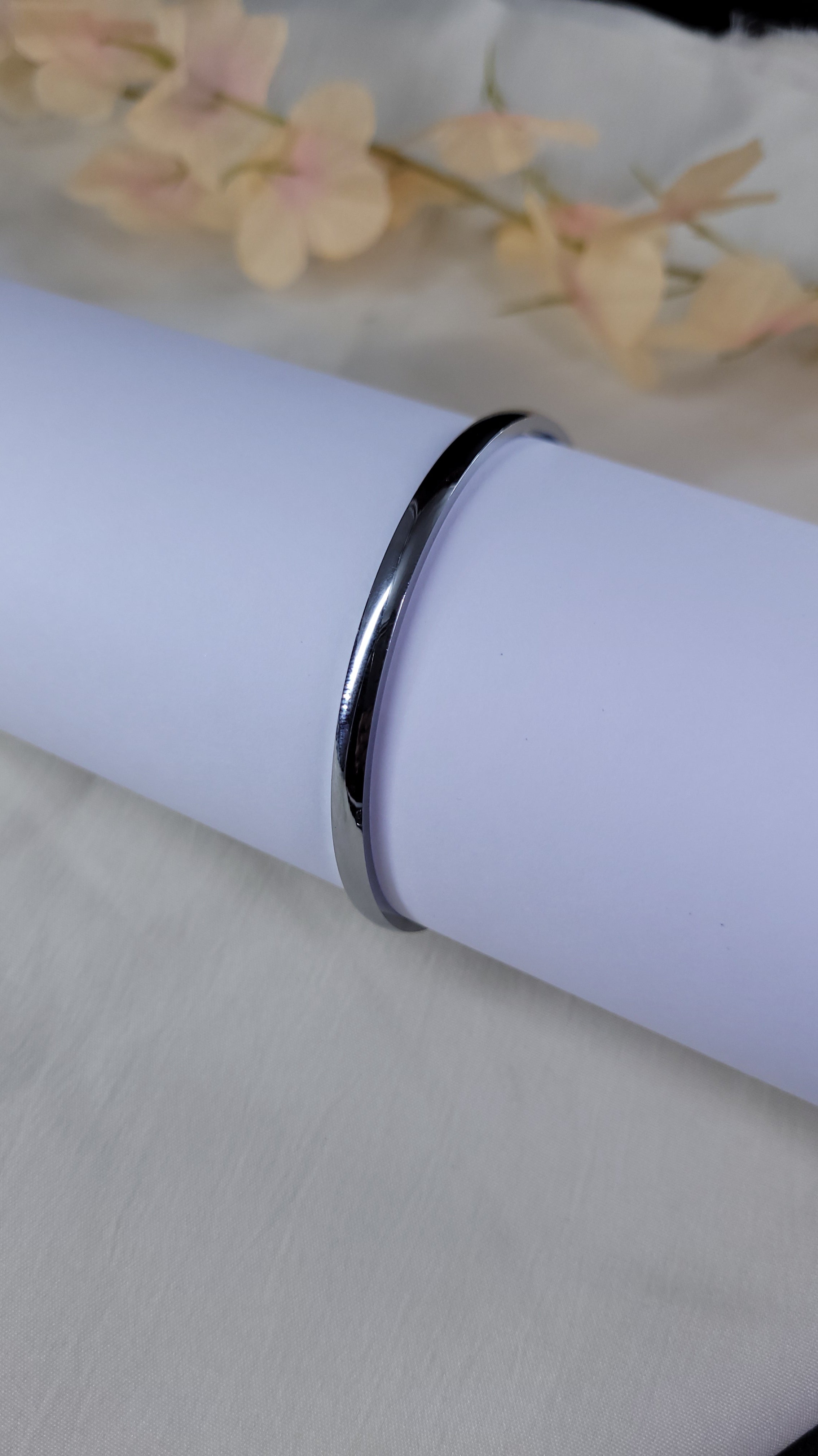 ULTIMATE PLAIN KADA IN SILVER FINISH