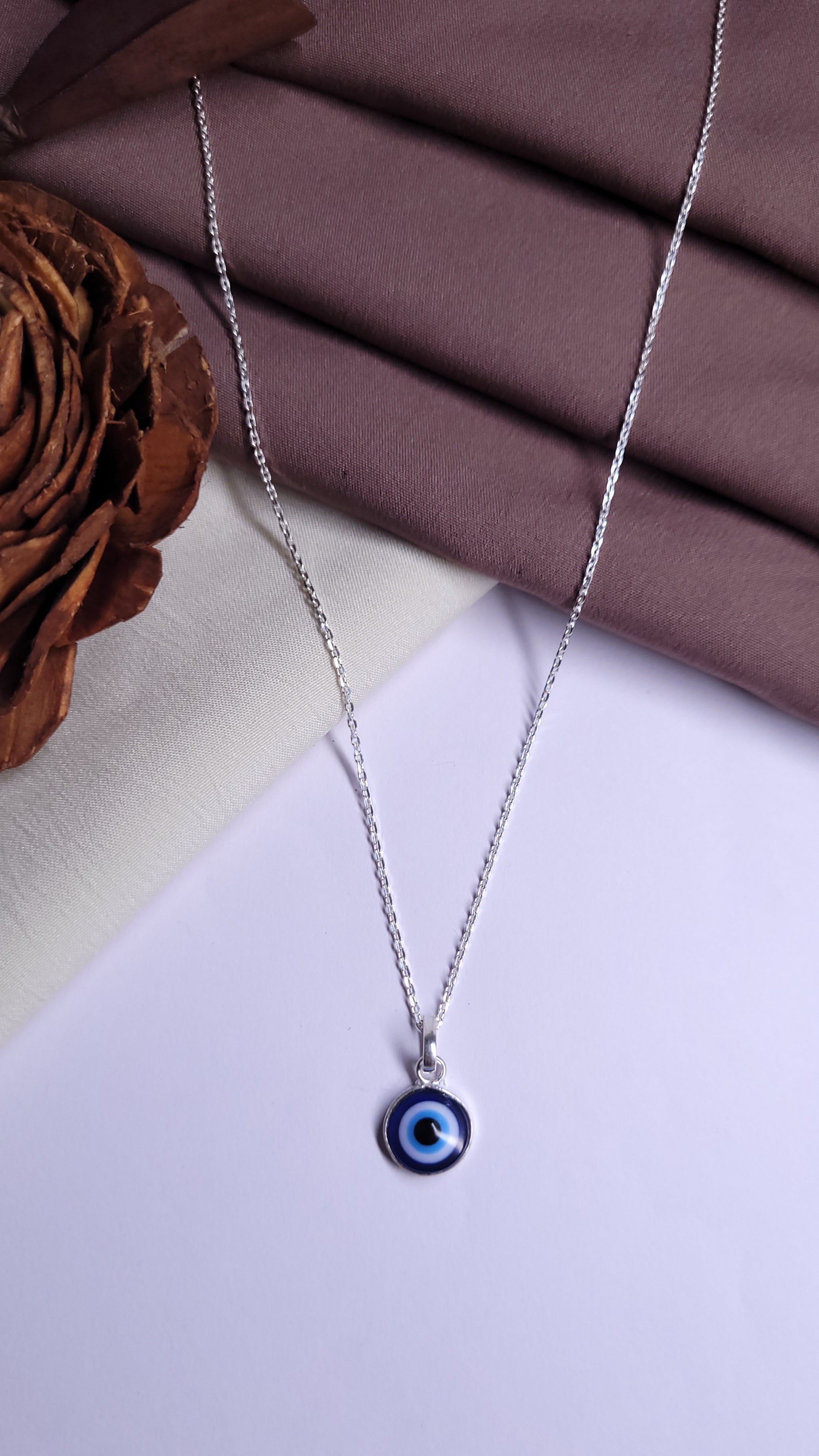 EVIL EYE LOCKET WITH FANCY CHAIN